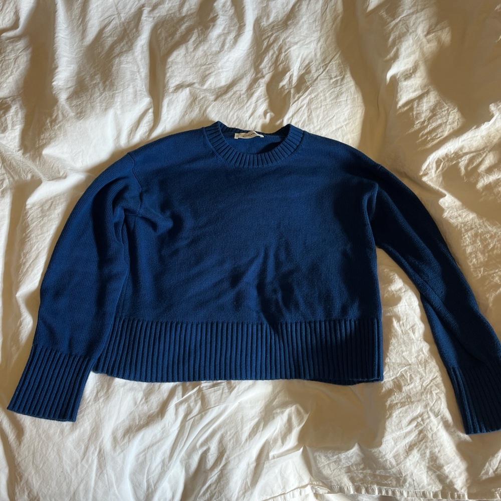 Everlane Deep Blue Women's Crew Neck Sweater